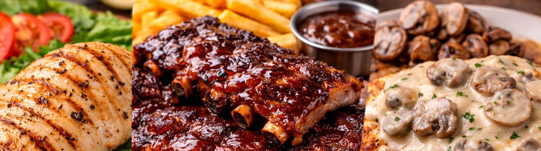 Corte de carne con chimichurri y patacones