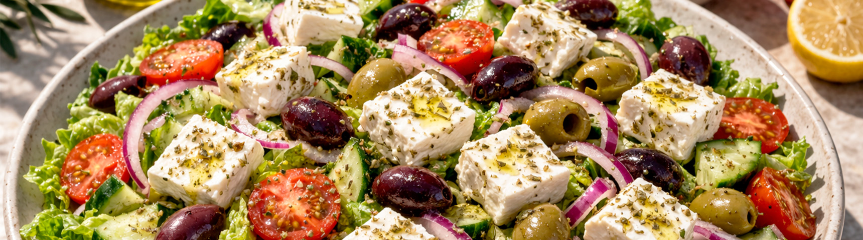 Ensalada griega con queso feta